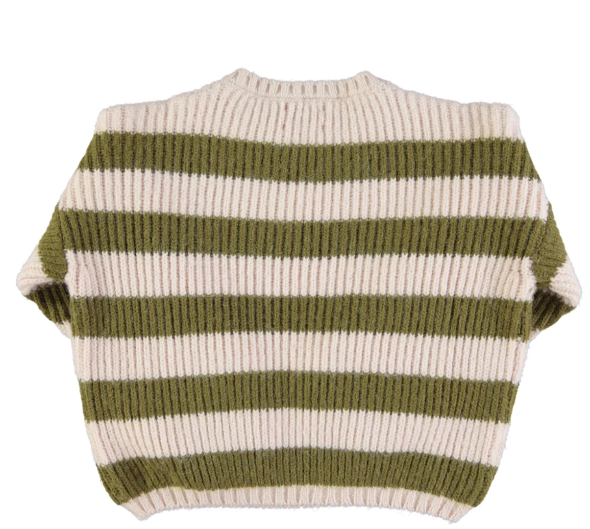 Pull | Rayures Vert et blanc-Piu Piu Chick-Super Châtaigne-Sweats, Pulls & Gilets : Product type