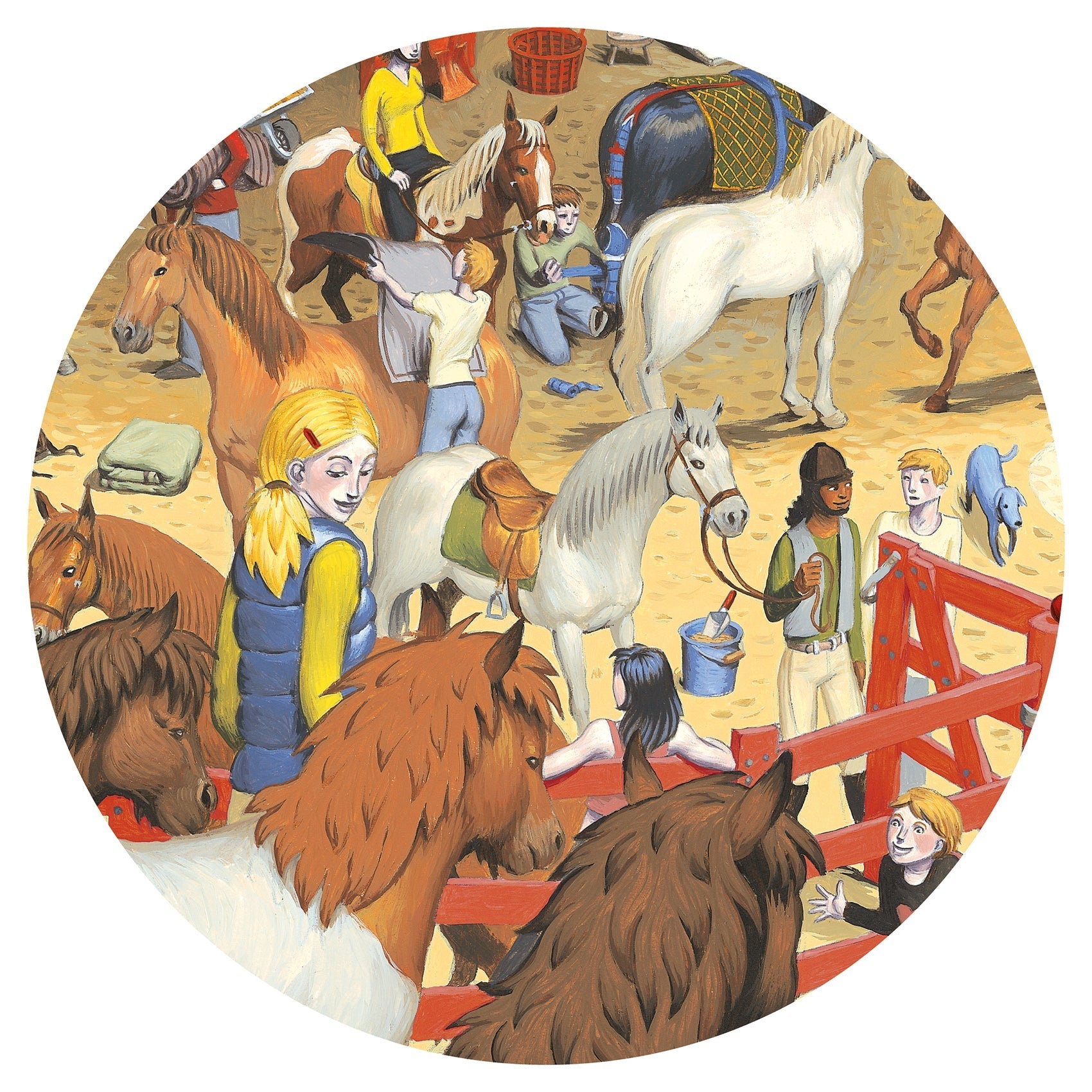 Puzzle 200 pièces - Equitation-Djeco-Super Châtaigne-Puzzle : Product type