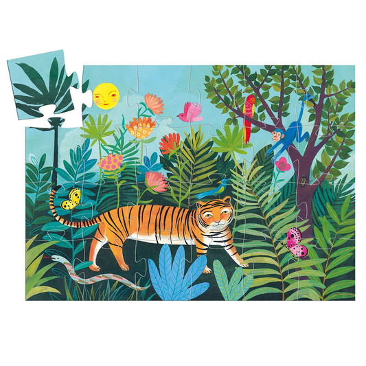 Puzzle 24 pièces - La ballade du tigre-Djeco-Super Châtaigne-Puzzle : Product type