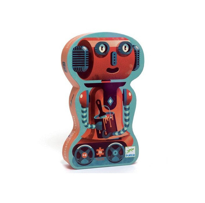 Puzzle 36 pièces - Bob le robot-Djeco-Super Châtaigne-Puzzle : Product type