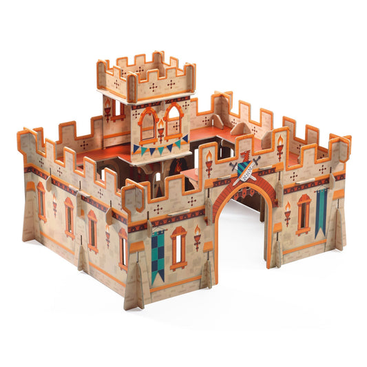 Puzzle 3D | Château médiéval-Djeco-Super Châtaigne-Puzzle : Product type
