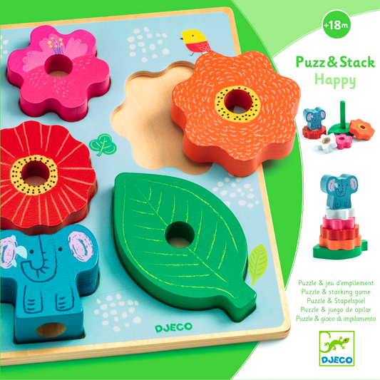 Puzzle à assembler | Puzz & Stack-Djeco-Super Châtaigne-Puzzle : Product type