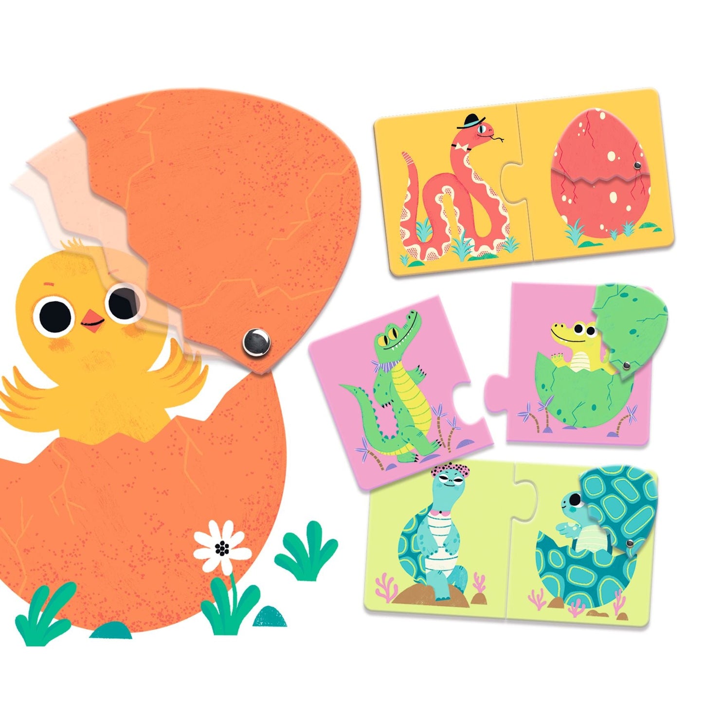 Puzzle duo | Les oeufs-Djeco-Super Châtaigne-Puzzle : Product type