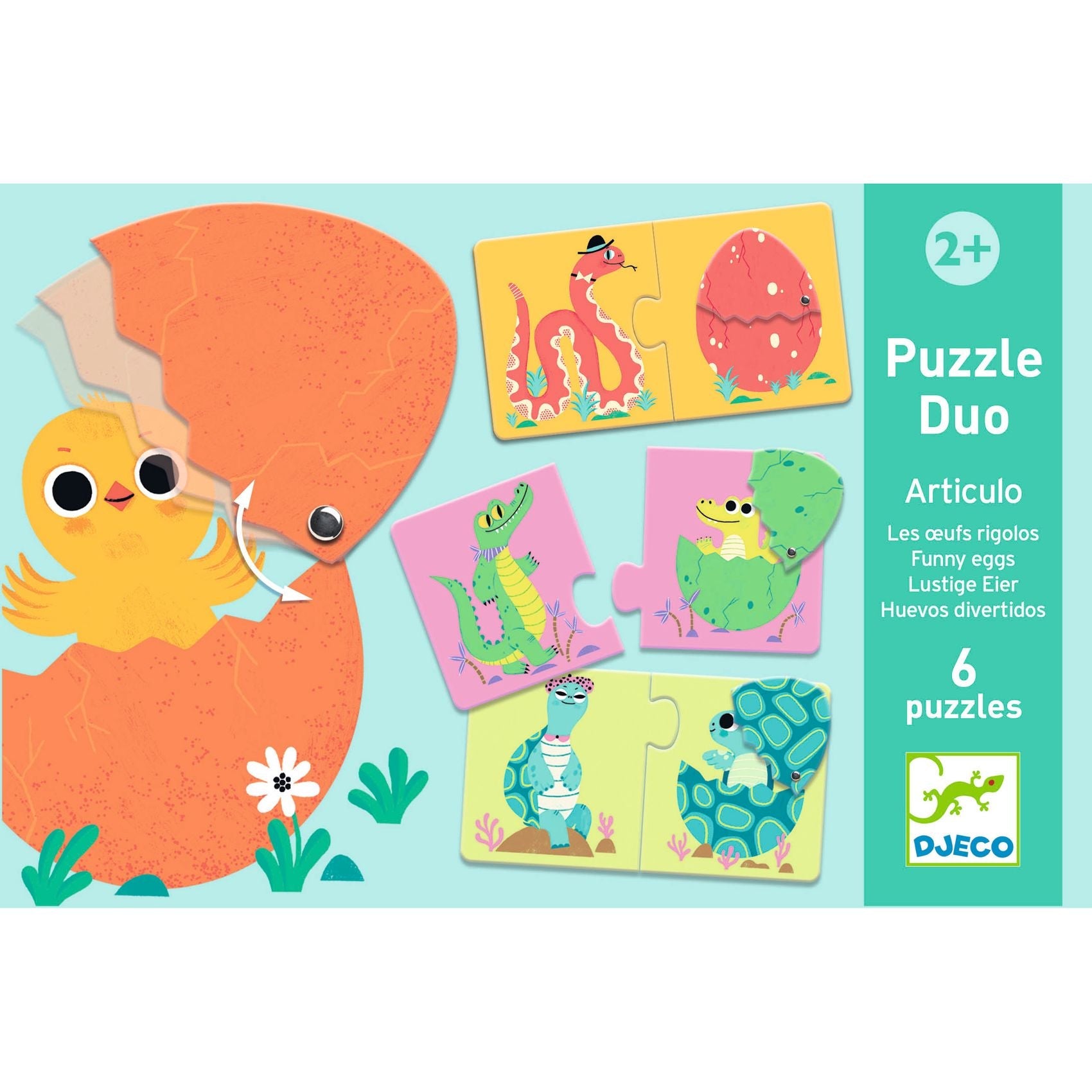 Puzzle duo | Les oeufs-Djeco-Super Châtaigne-Puzzle : Product type