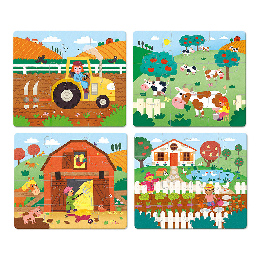 Puzzle évolutif | La ferme-Vilac-Super Châtaigne-Puzzle : Product type