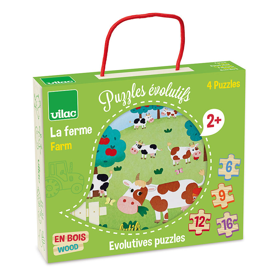 Puzzle évolutif | La ferme-Vilac-Super Châtaigne-Puzzle : Product type