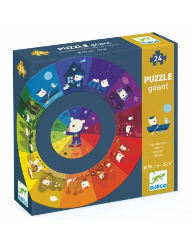 Puzzle géant - Les couleurs-Djeco-Super Châtaigne-Puzzle : Product type