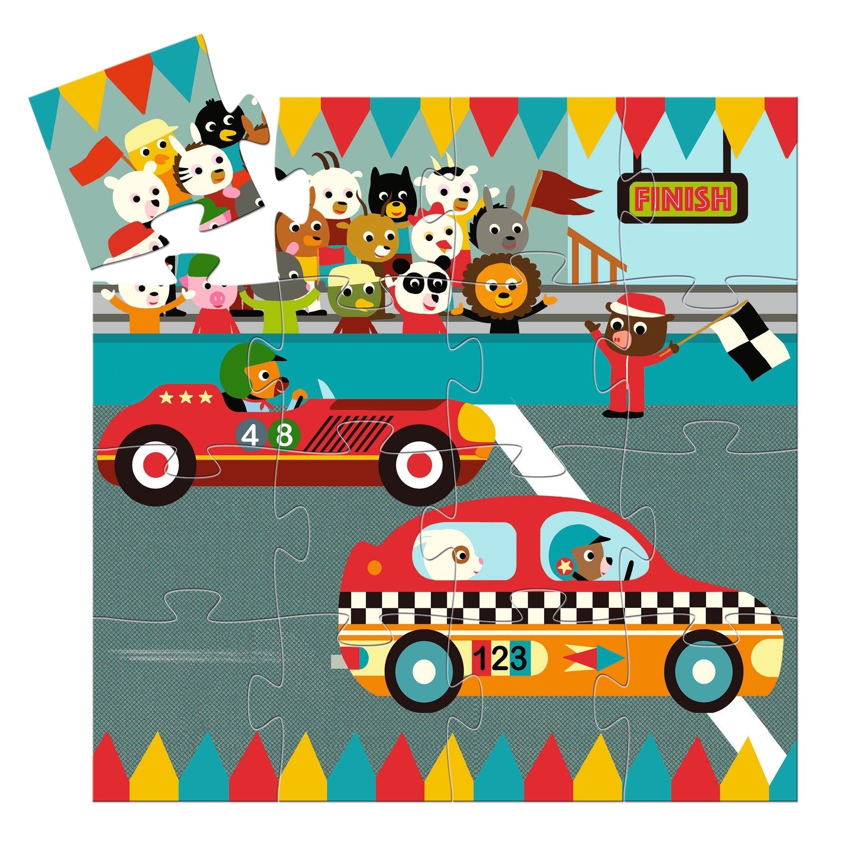 Puzzle | Le bolide-Djeco-Super Châtaigne-Puzzle : Product type