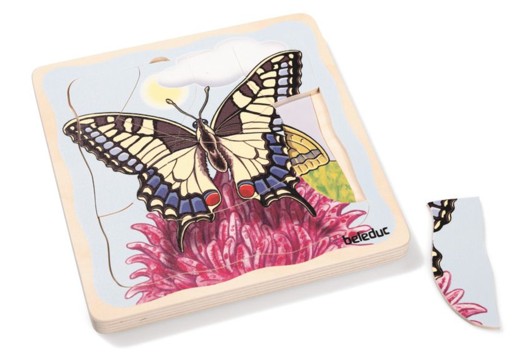 Puzzle multicouches cycle de vie - Papillon-Beleduc-Super Châtaigne-Puzzle : Product type
