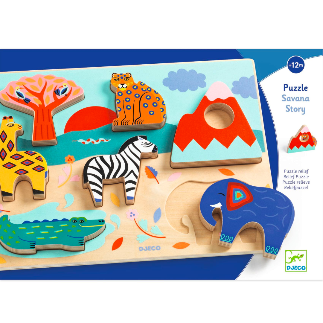 Puzzle | Savana Story-Djeco-Super Châtaigne-Puzzle : Product type