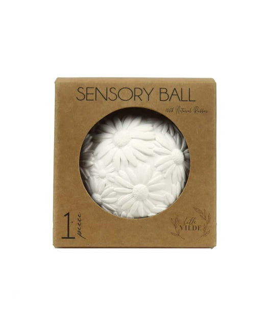 Balle sensorielle | Fleurs blanches