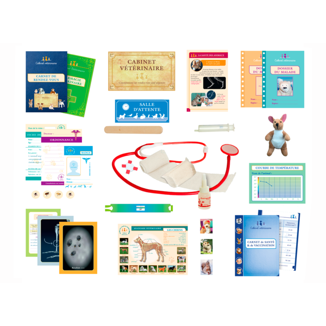 Si j'étais vétérinaire | Boîte jeu d'imitation-Amulette-Super Châtaigne-Jeux éducatifs : Product type