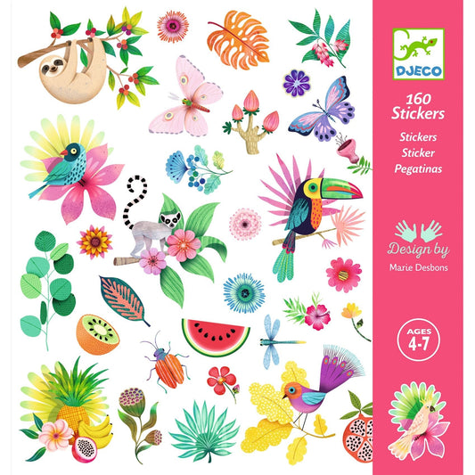 Stickers - Paradise-Djeco-Super Châtaigne-Collages & Coloriages : Product type