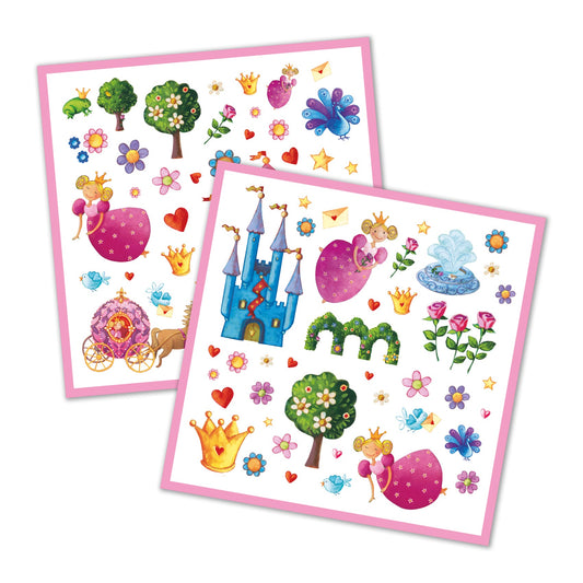Stickers | Princesse Marguerite-Djeco-Super Châtaigne-Collages & Coloriages : Product type