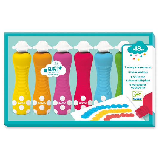 Tampons | Marqueurs mousse-Djeco-Super Châtaigne-Matériel : Product type