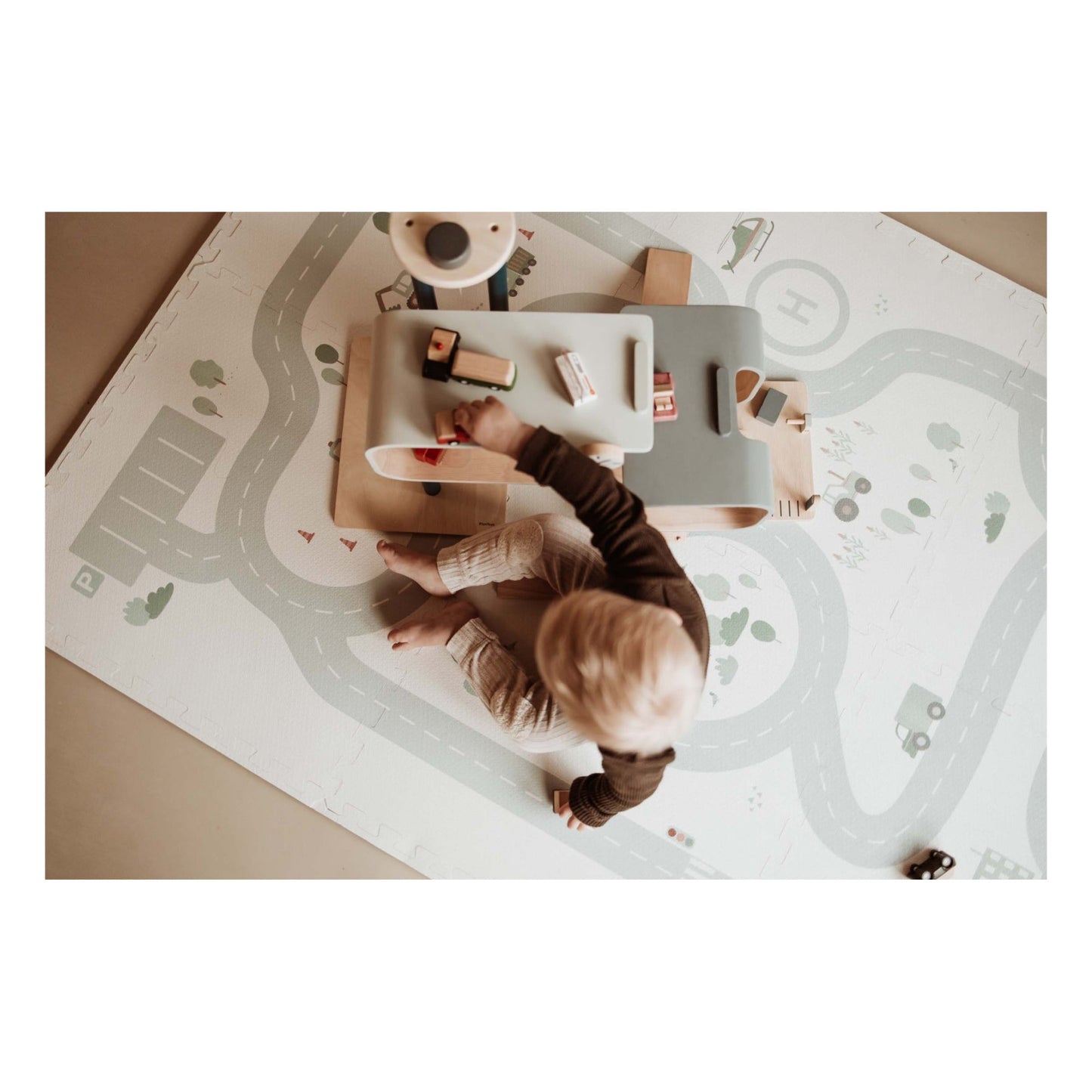 Tapis de jeu modulable / Boîte de rangement - Route-Play and go-Super Châtaigne-Tapis de jeux : Product type