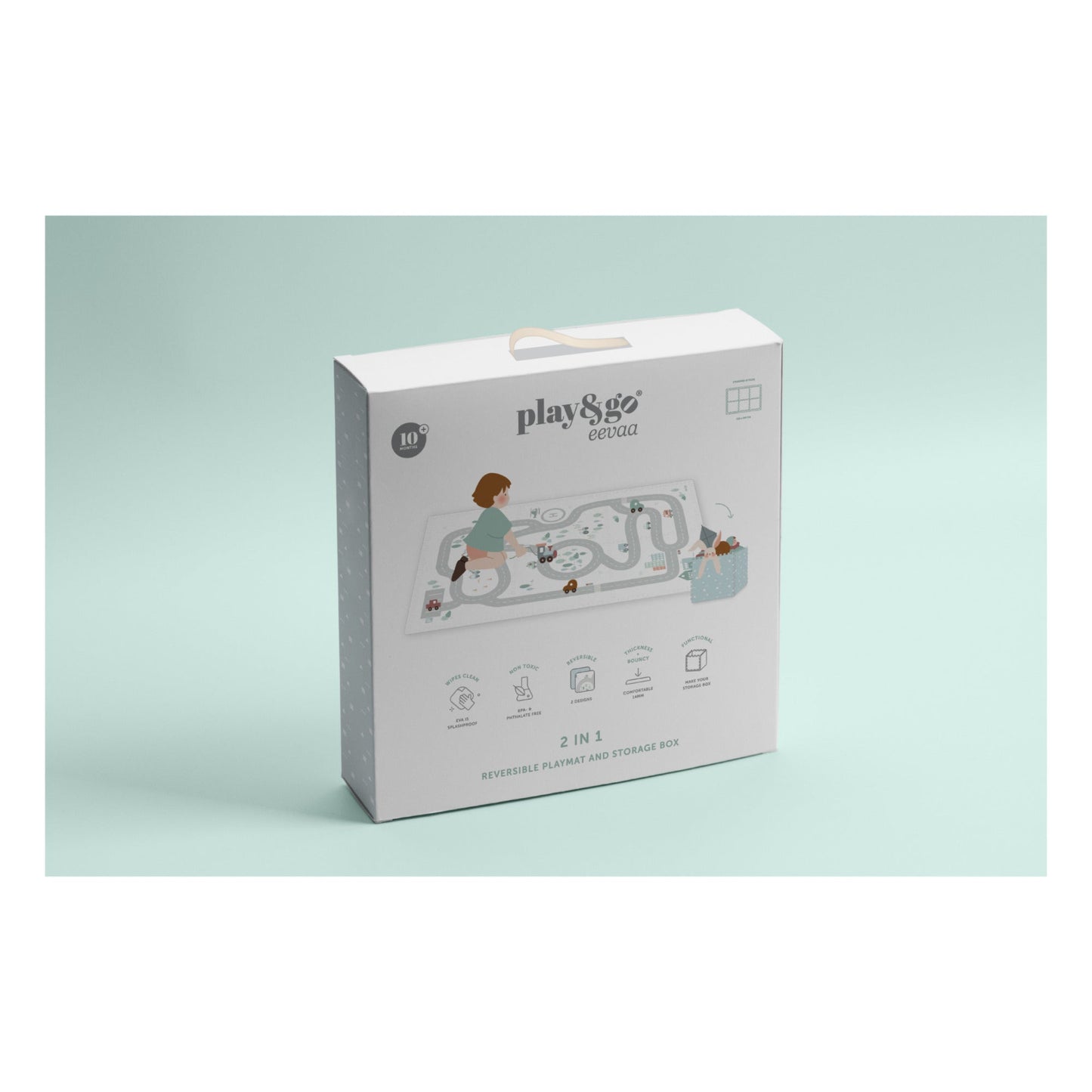 Tapis de jeu modulable / Boîte de rangement - Route-Play and go-Super Châtaigne-Tapis de jeux : Product type
