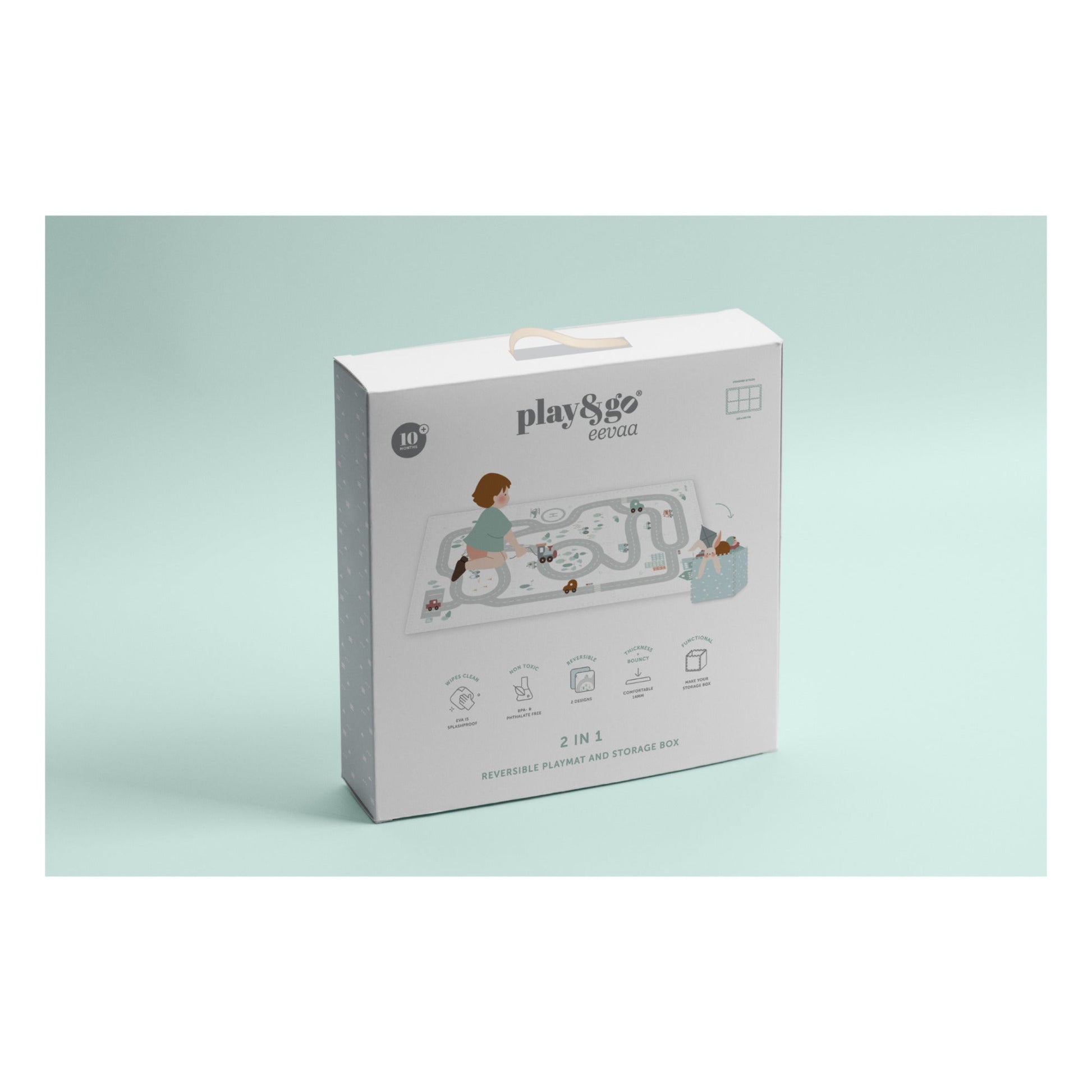 Tapis de jeu modulable / Boîte de rangement - Route-Play and go-Super Châtaigne-Tapis de jeux : Product type