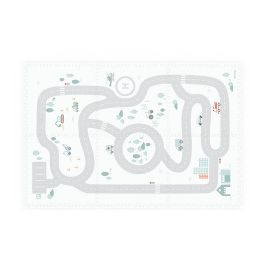 Tapis de jeu modulable / Boîte de rangement - Route-Play and go-Super Châtaigne-Tapis de jeux : Product type