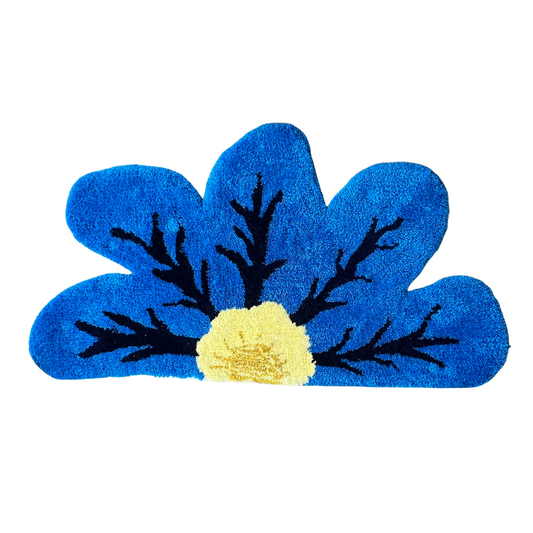 Tapis | Fleur bleue-Studio ED-Super Châtaigne-décoration : Product type