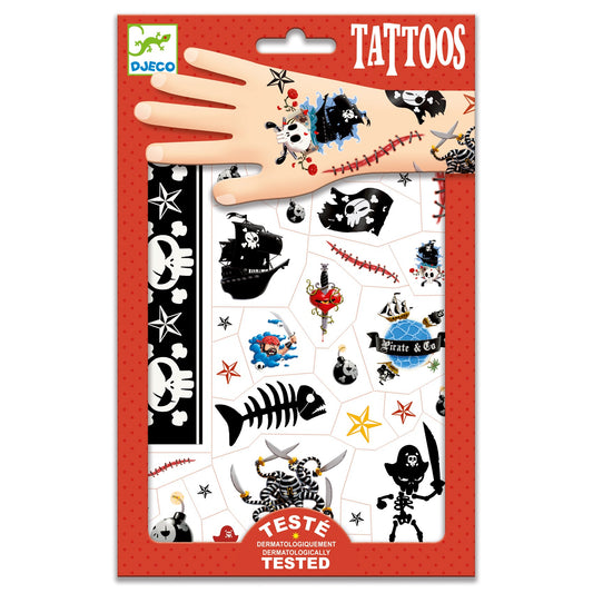 Tattoos | Pirates-Djeco-Super Châtaigne-Imagination : Product type