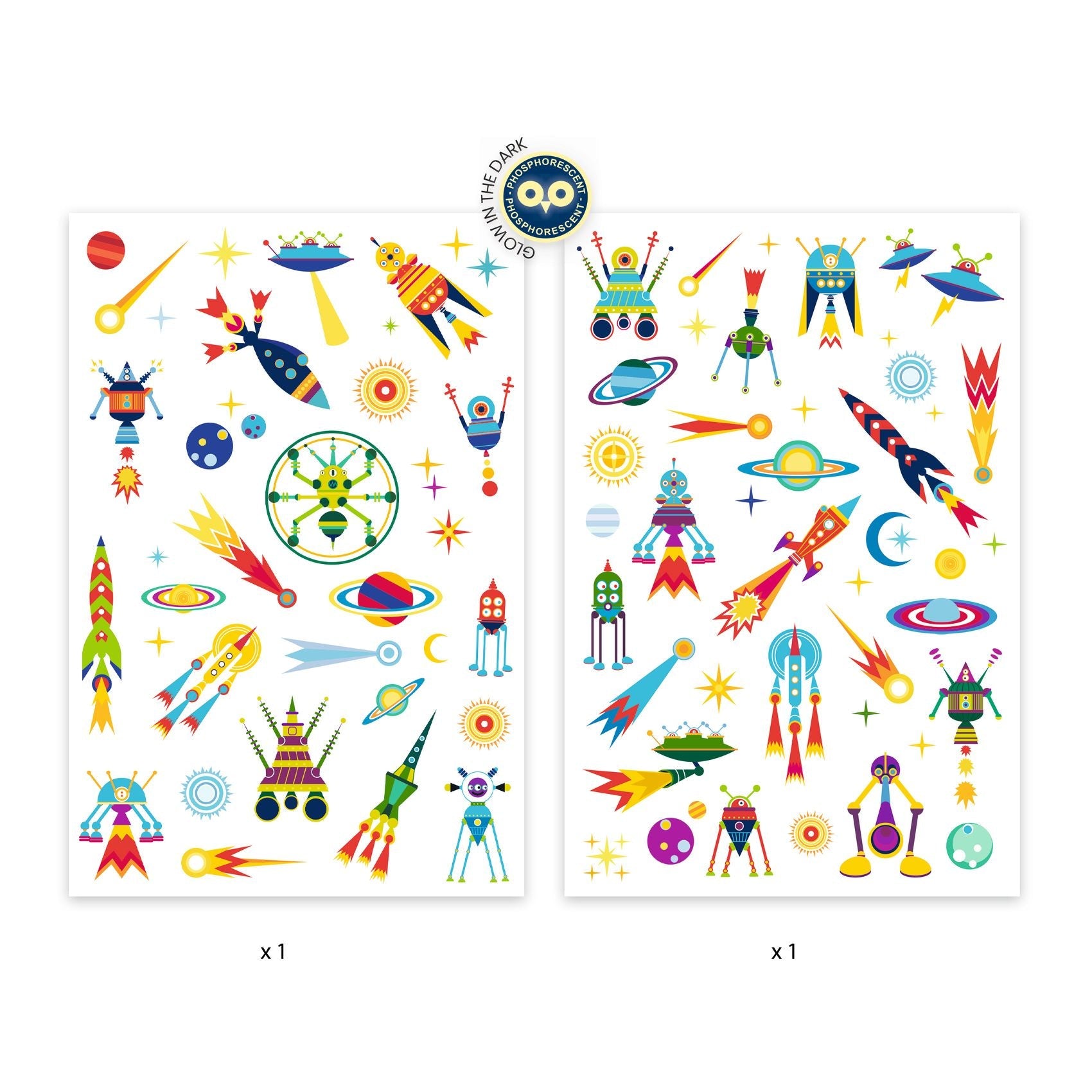 Tattoos | Space Oddity-Djeco-Super Châtaigne-Imagination : Product type