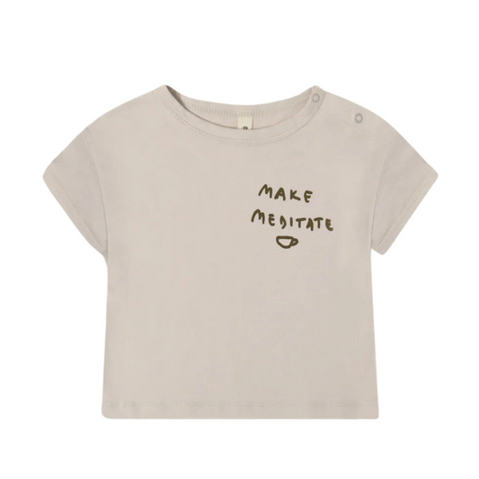 Tee-shirt beige | Make Meditate-Organic Zoo-Super Châtaigne-T-shirts & Débardeurs : Product type