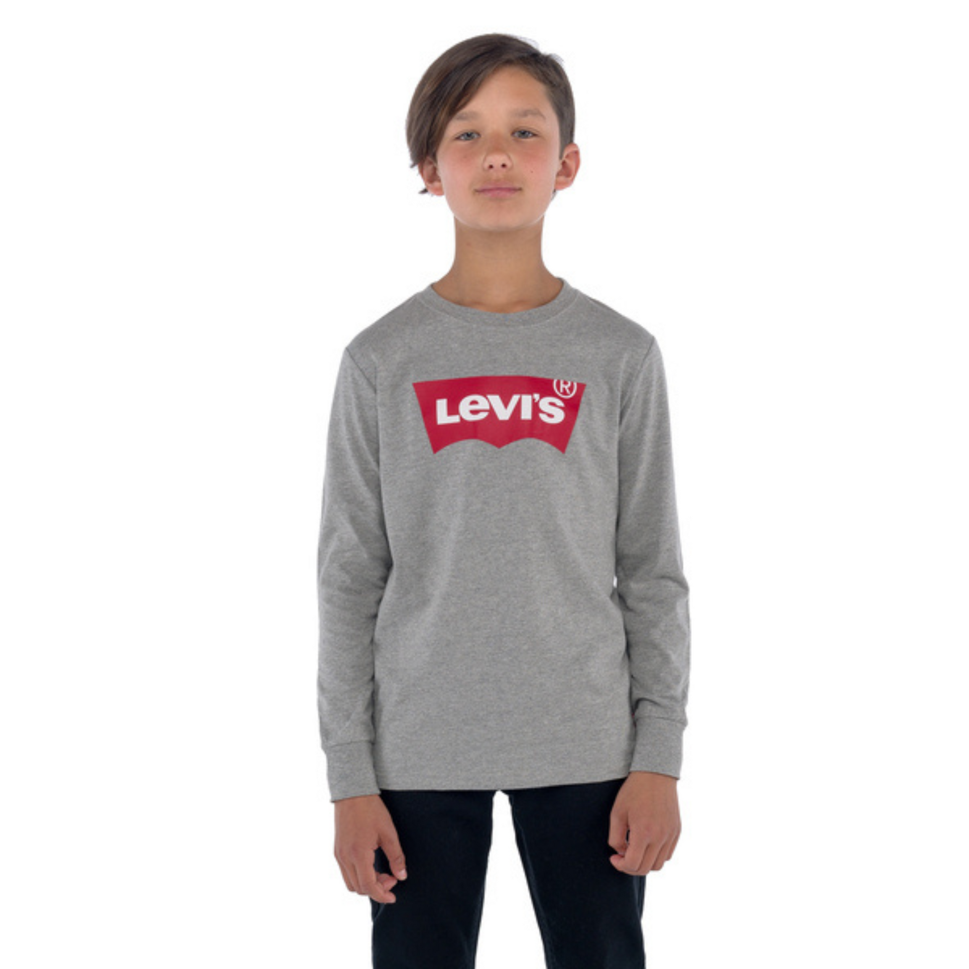 Tee-shirt Manches Longues | Gris-Levi's-Super Châtaigne-tee-shirt : Product type
