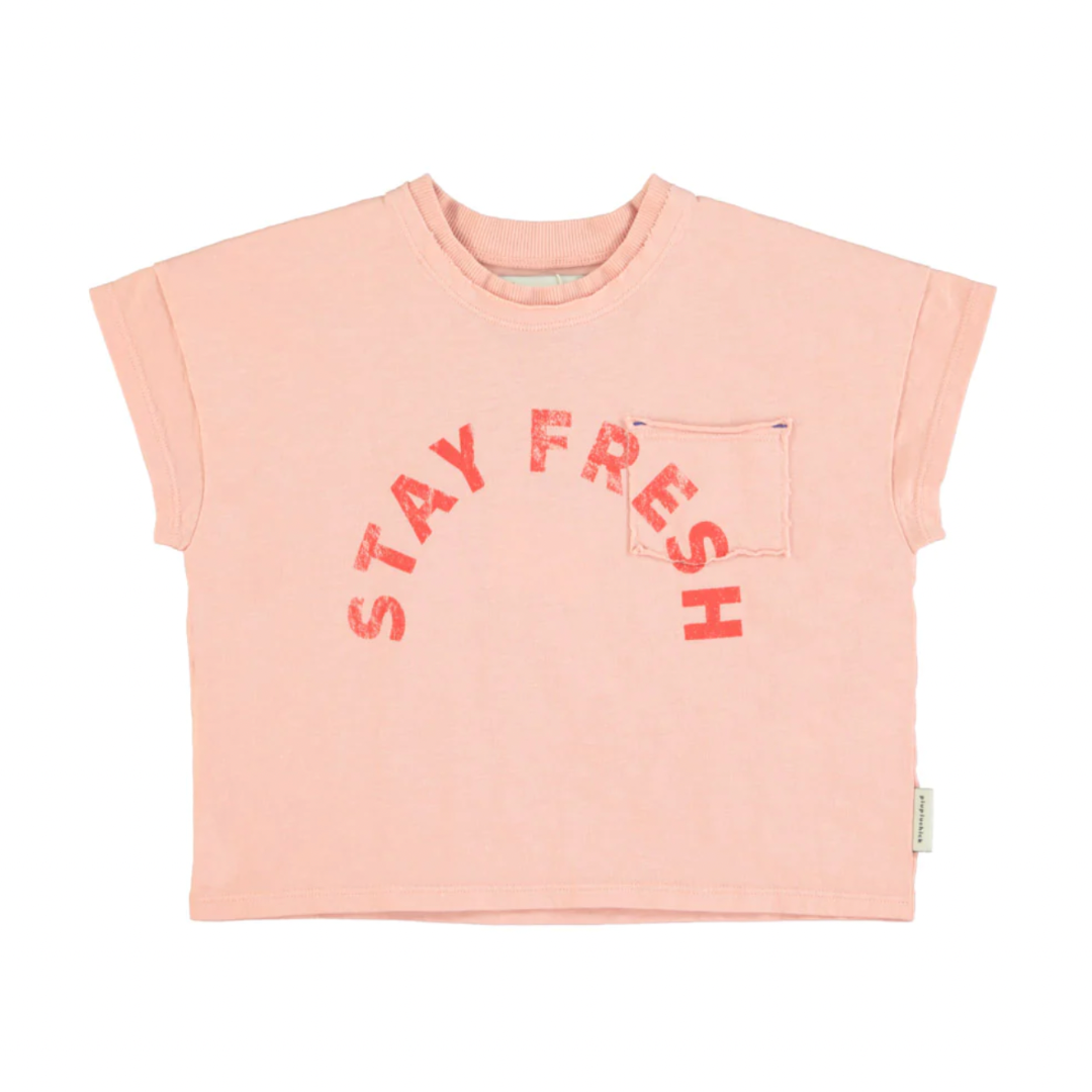 Tee-Shirt | Stay fresh rose-Piu Piu Chick-Super Châtaigne-T-shirts & Débardeurs : Product type